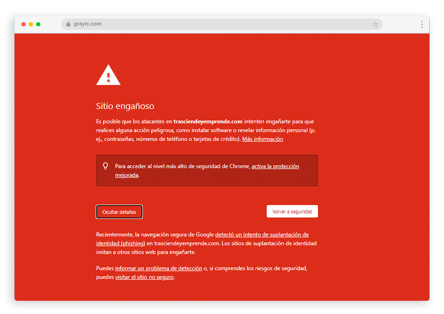 Recuperación de <br> sitio web